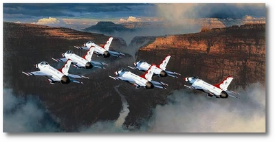 Thunder in the Canyon by William S. Philips (F-16)