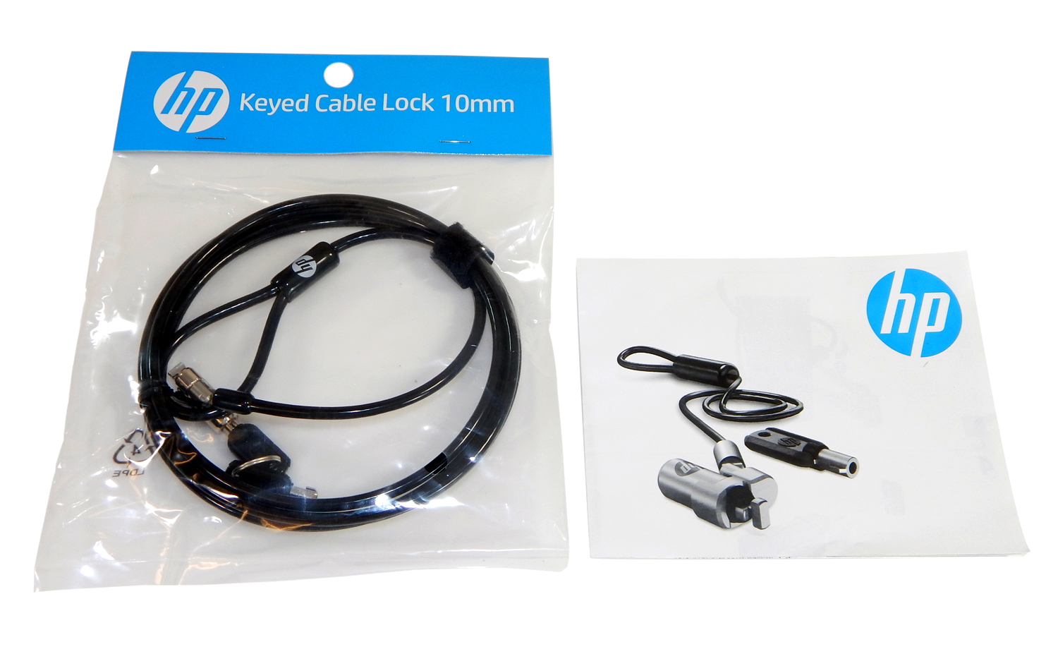 HP Keyed Cable Lock 10mm New T1A62AA