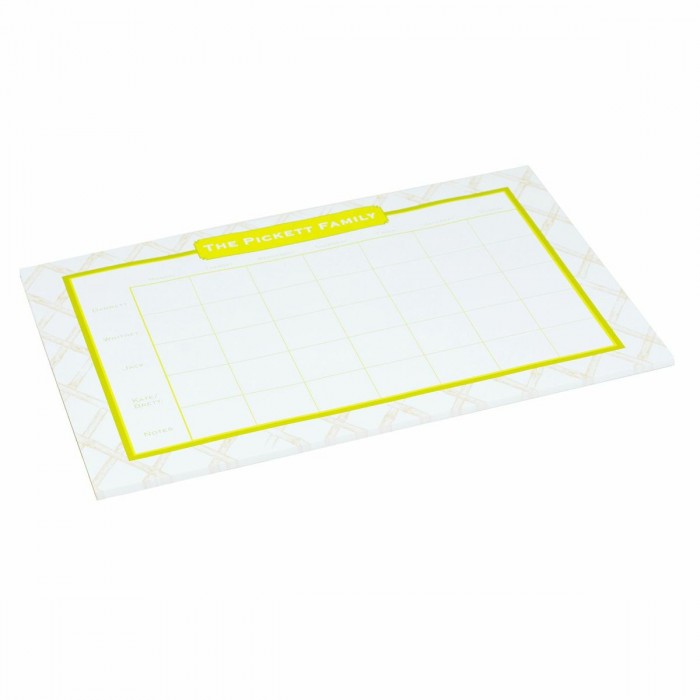 lime bamboo schedule pad