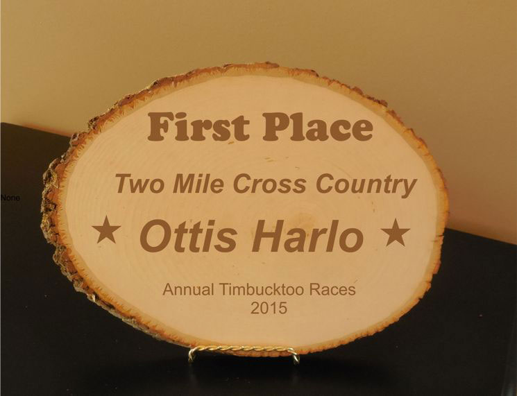 Custom Wood Log Plaque