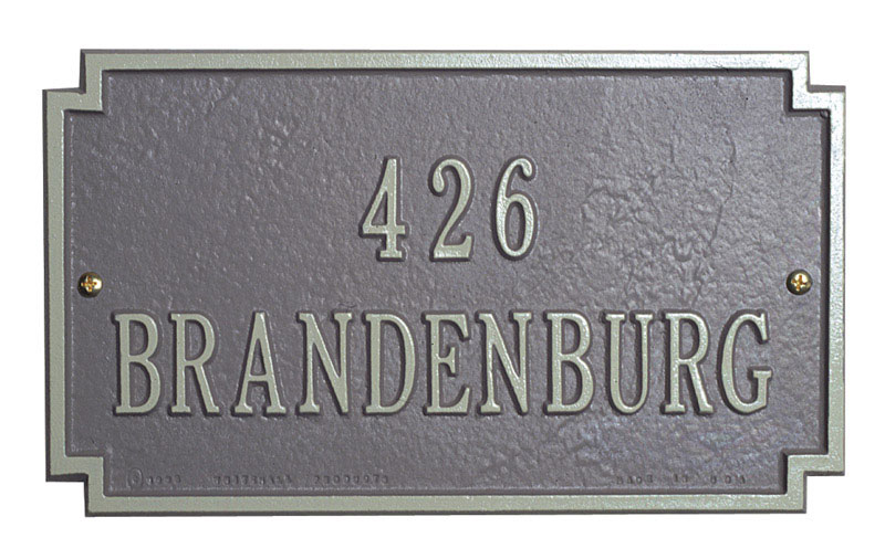 Address Plaque Cut Out Corner Rectangle House Number Sign Choose