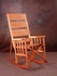 Costa Rica Rocking Chair - High Back - Natural Leather and Caobilla ...