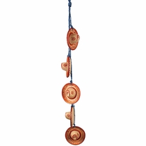 Hanging Clay Sombreros on String