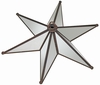Antiqued Mirrored Glass Star Ceiling Plate