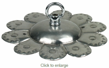 Natural Tin Flower Ceiling Plate