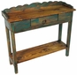 Painted Wood Console Table with Drawer