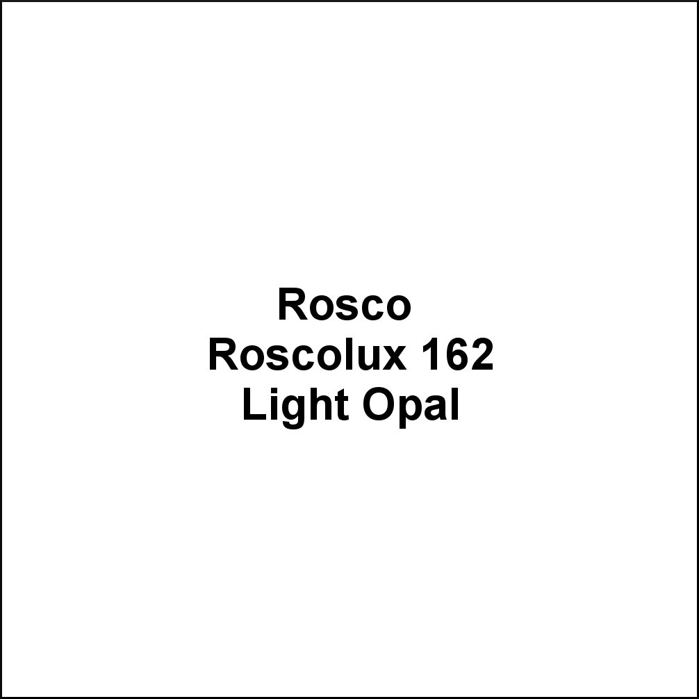 Rosco 162 Light Opal Diffusion Lighting Gel Sheet BarnDoor