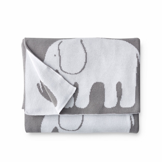 Finlayson Elefantti Grey Baby Blanket