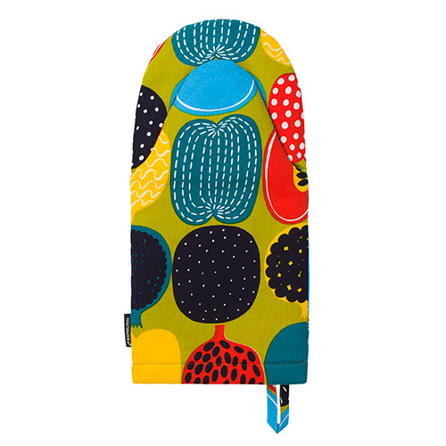 Marimekko Kompotti Pistachio Oven Mitt Aprons, Oven Mitts, & Pot Holders