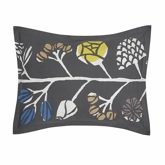 Marimekko Kranssi Standard Pillow Sham Marimekko Ajo Blue Stripe