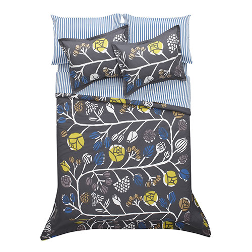 Marimekko Kranssi Standard Pillow Sham Marimekko Ajo Blue Stripe