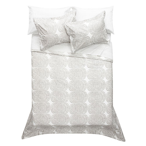 Marimekko Mehiläispesä Taupe King Duvet Cover Marimekko Muru Taupe