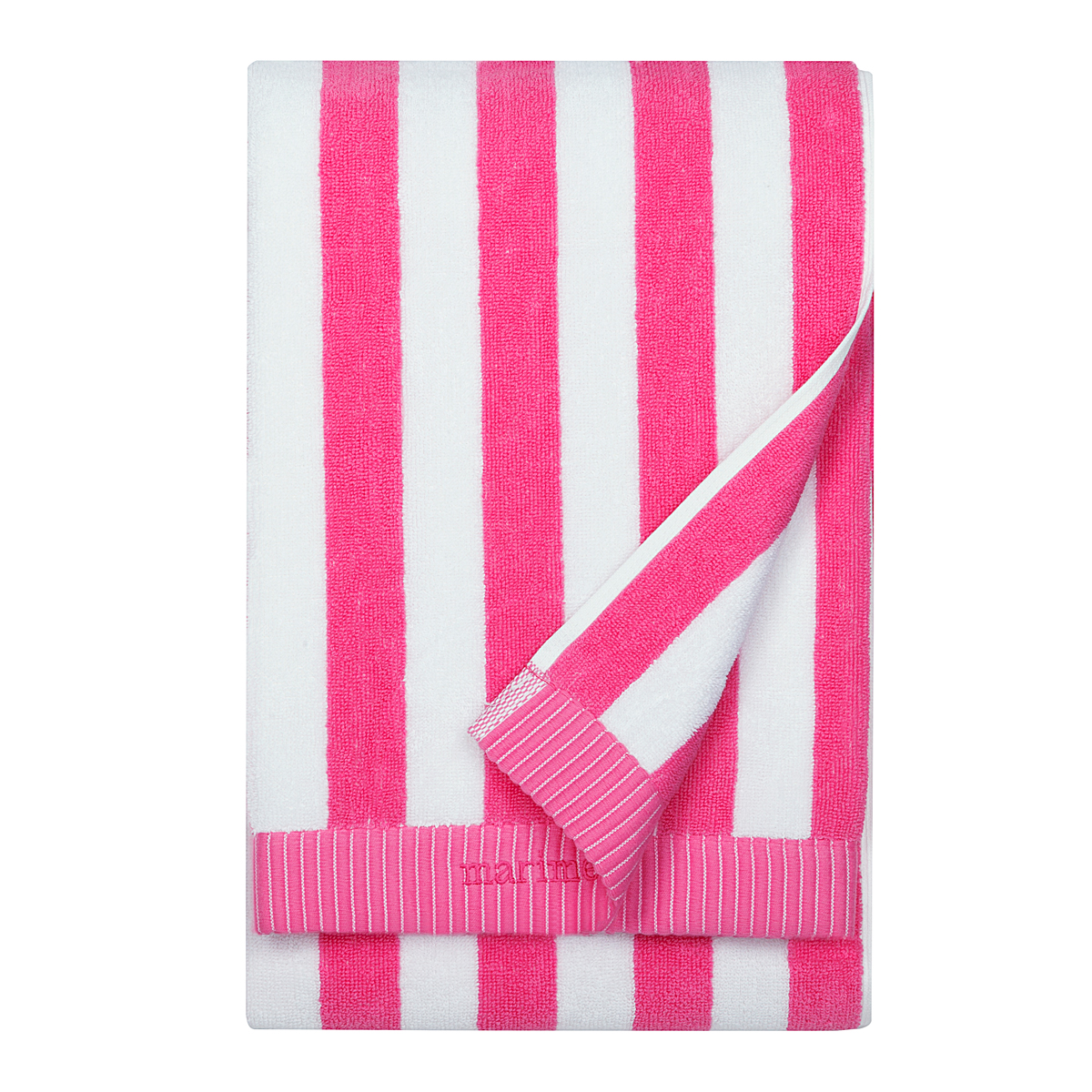 Marimekko Nimikko Pink / White Bath Towel Marimekko Nimikko Pink