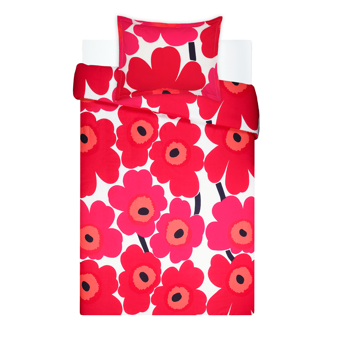 Marimekko Unikko Red Twin Comforter Set Marimekko Unikko Red Bedding