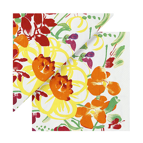 Marimekko Ursula White/Multi Lunch Napkins Marimekko Kitchen & Dining