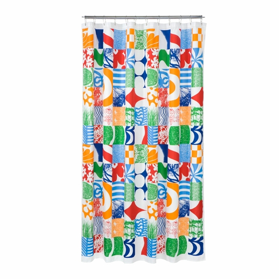 Marimekko Yhdessä MultiColored Polyester Shower Curtain Marimekko