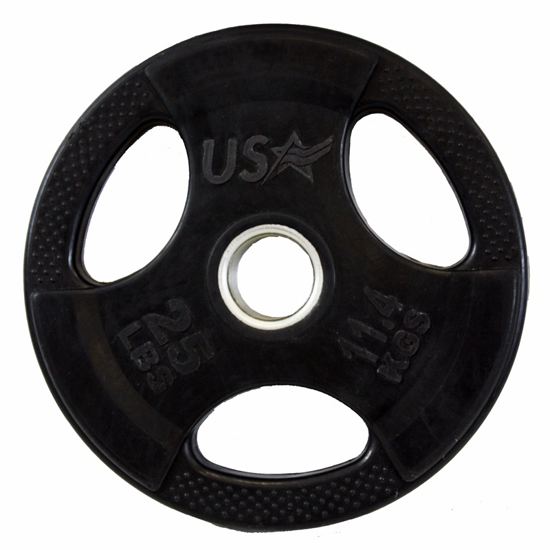 Economy Rubber Encased Olympic Weight Set 255lbs