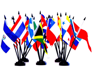 Miniature World Flag Assortment #1/Assortment of 25 World Flags
