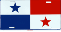 Panama Flag License Plate