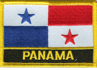 Panama Flag Patch With Name