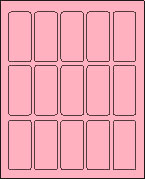 1 1/2 X 3 PASTEL PINK L1530-15PP