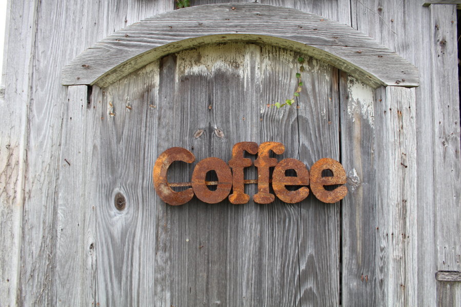 Rustic Metal Coffee Sign Wall 3D Wall Art