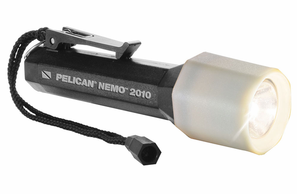 Pelican Nemo 2010N Dive Light w/ PL Shroud - Black - 2010N