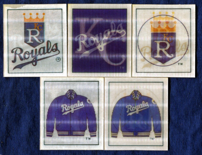 1987 Sportflics Kansas City Royals Baseball Card Team Set