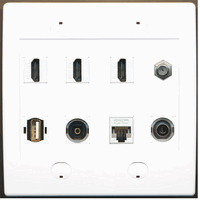 RiteAV - 1 x 3.5 mm audio/headphone jack and 1 wall plate for HDMI port