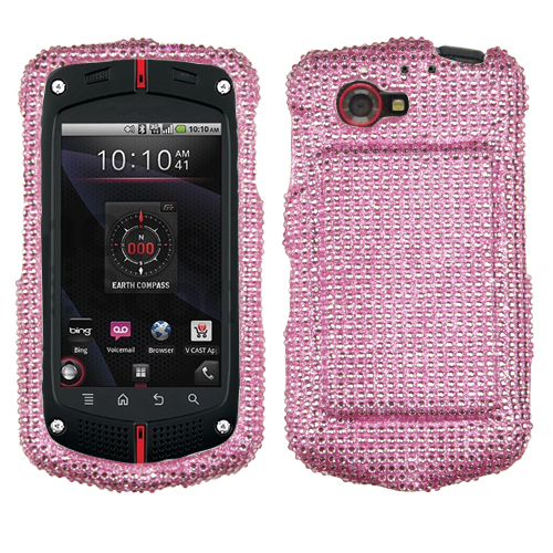 Casio G'zOne Commando 4G LTE Pink Rhinestone Phone Case C811