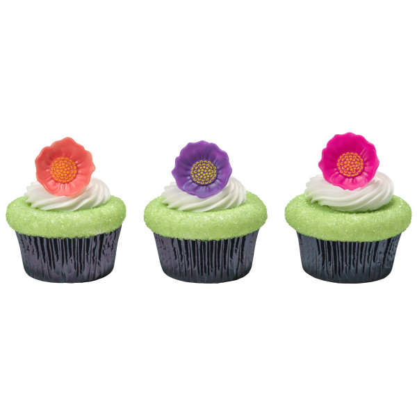 Cake Toppers Flower Cupcake Rings