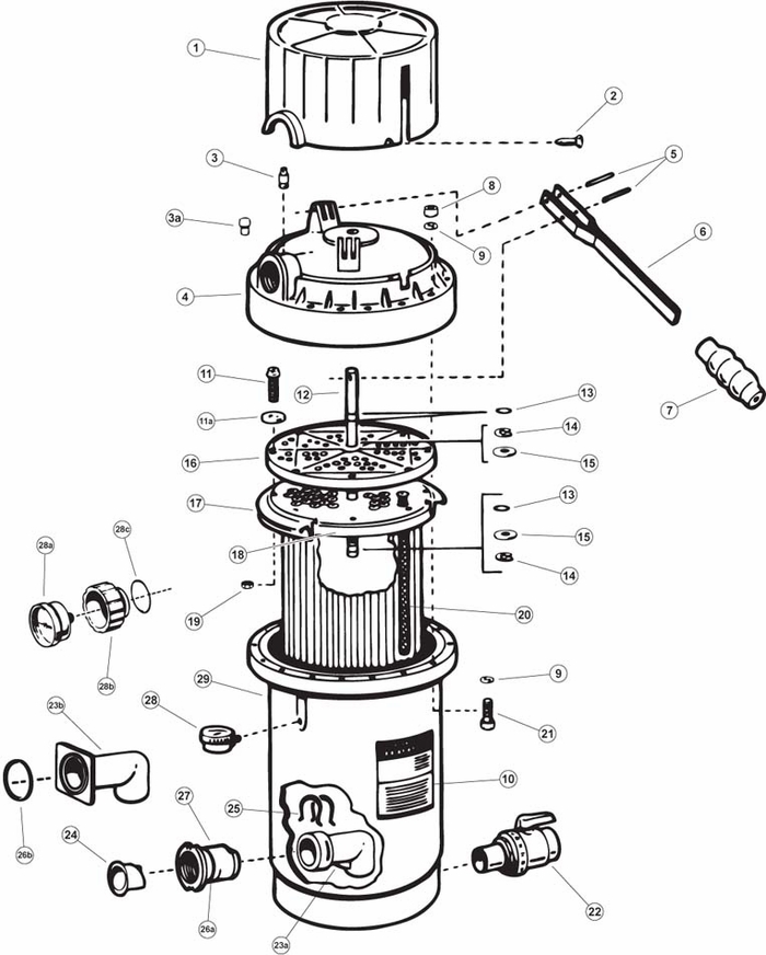 Hayward Perflex Extendedcycle DE Filter EC65,65A,75,75A