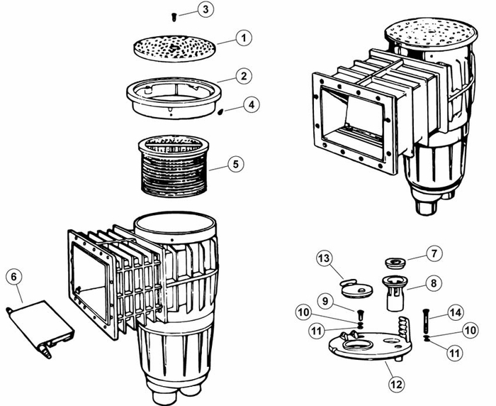Jacuzzi PMT Series Skimmer
