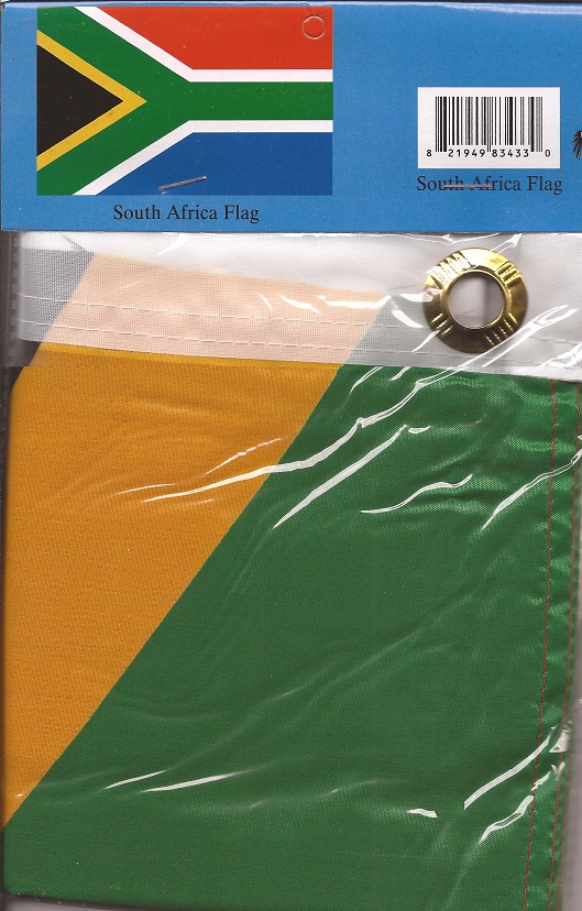 Discount cheap South Africa 3' x 5' polyester flags; low price South