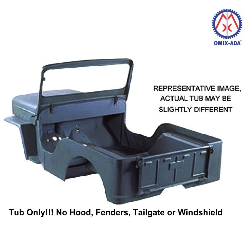 OMIX 1200208 Replacement steel body tub, 19531964 Willys CJ3B