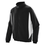 AUGUSTA WOMENS BLACK/WHITE FULL ZIP JACKET W MCD35 EAGLE LOGO EMBROIDERED 