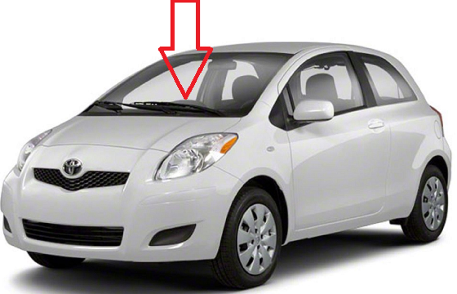 Front Windshield Glass Toyota Yaris 2 Door Hatchback 20062011