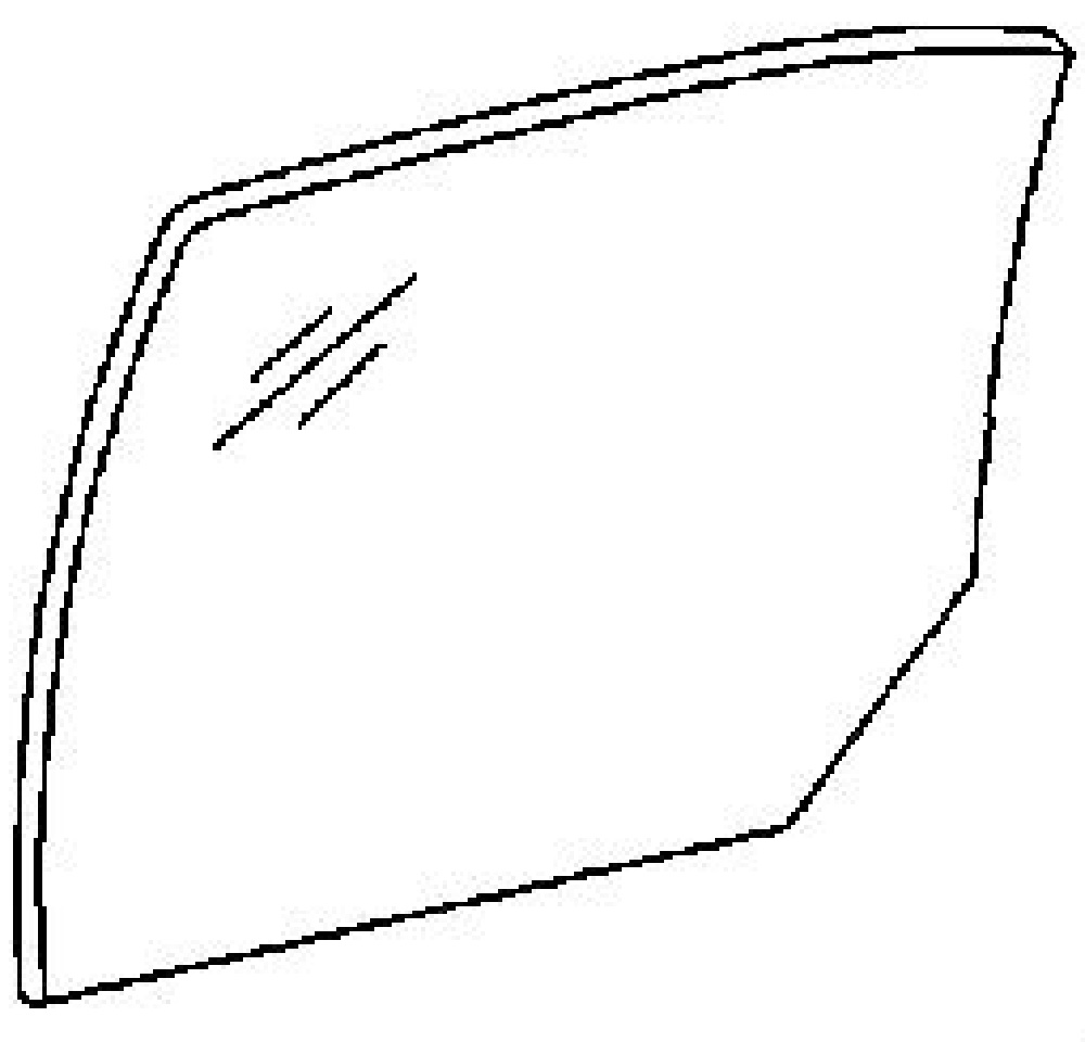 Rear Door Glass Driver Side Lincoln Town Car 4 Door Sedan 19992011