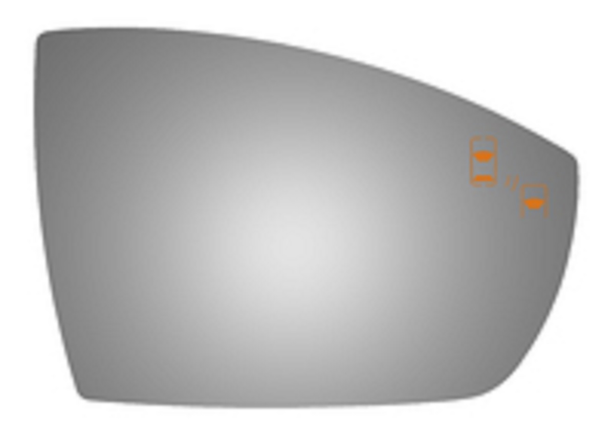 Ford Escape 2016 Passenger Side Mirror Glass