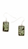 Rectangle bamboo earrings Outlet