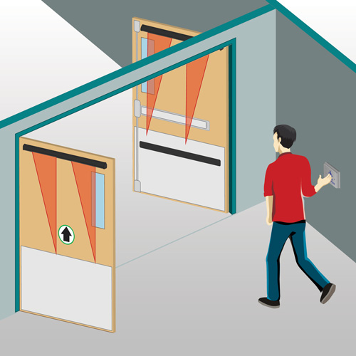 BEA SuperScan IV 10SSTIVCUSTOM Door Mounted Active Infrared Safety