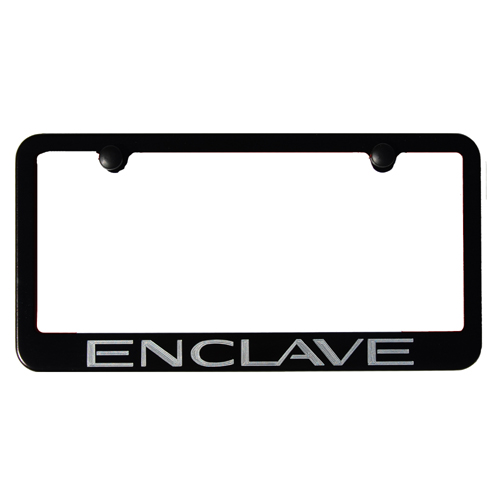 Buick Enclave Satin Black license Plate Frame