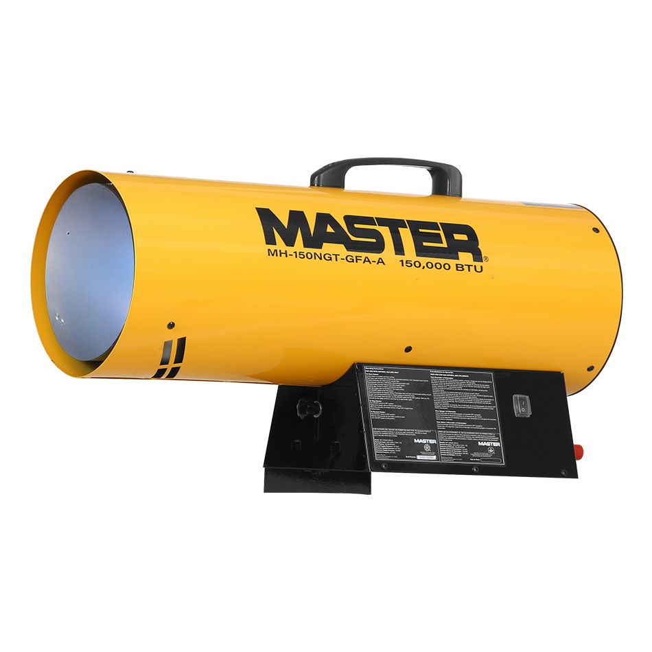 Master 150,000 BTU Natural Gas Forced Air Heater with Thermostat -  MH-150NGT-GFA-A