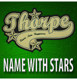 Large Name Patch with Stars