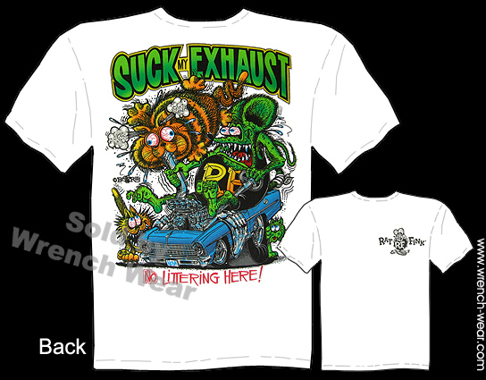 ラットフィンク Suck My Exhaust Tシャツ Rat Fink T Shirt Suck My Exhaust 1966 1967 Nova 66 67 Chevy