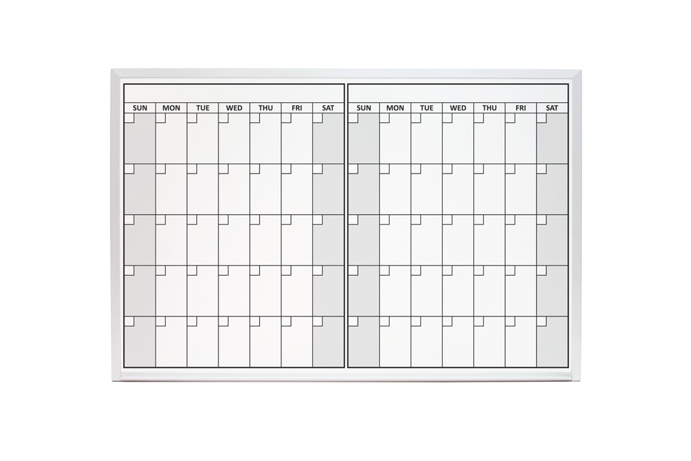 Magnetic Two Month Dry Erase Calendar
