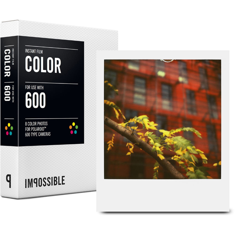 Impossible Instant Color Film for Polaroid 600Type Cameras