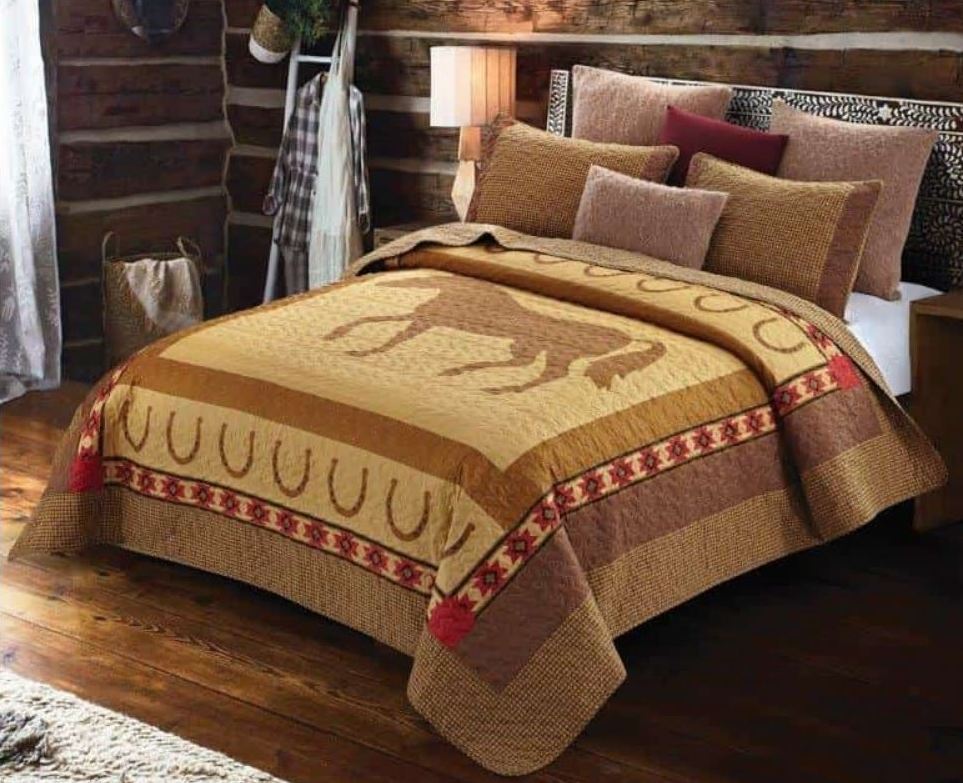 Country Western Horse Quilt Set