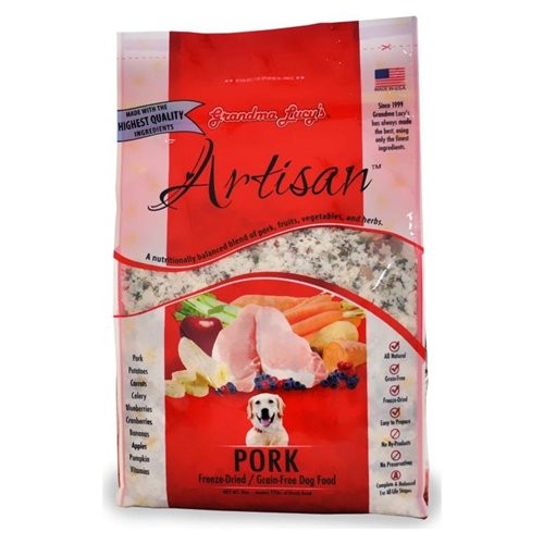 Grandma Lucy'S Artisan Freeze Dried Dog Food Dog Pork