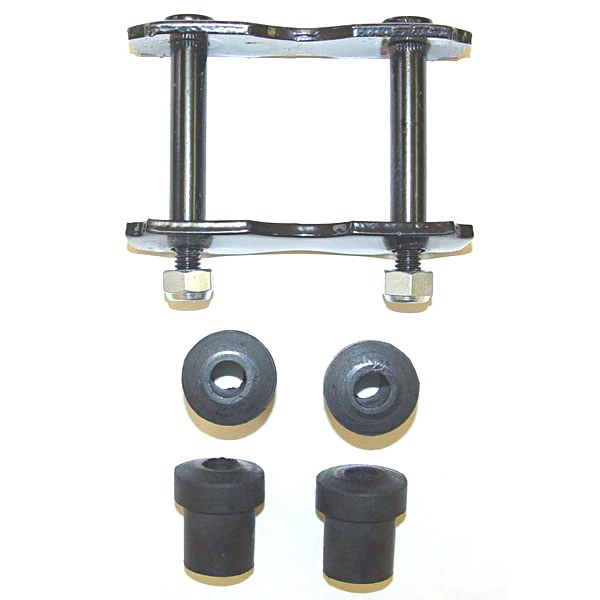 Jeep Part 5357620K 197686 Shackle Kit W/ Bushings, CJ5, CJ7, CJ8 Front